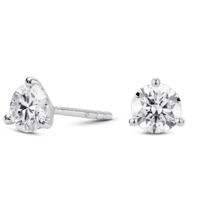 Lab-Grown Diamond 1½ct. tw. Round Brilliant Solitaire 14k Gold Studs | White